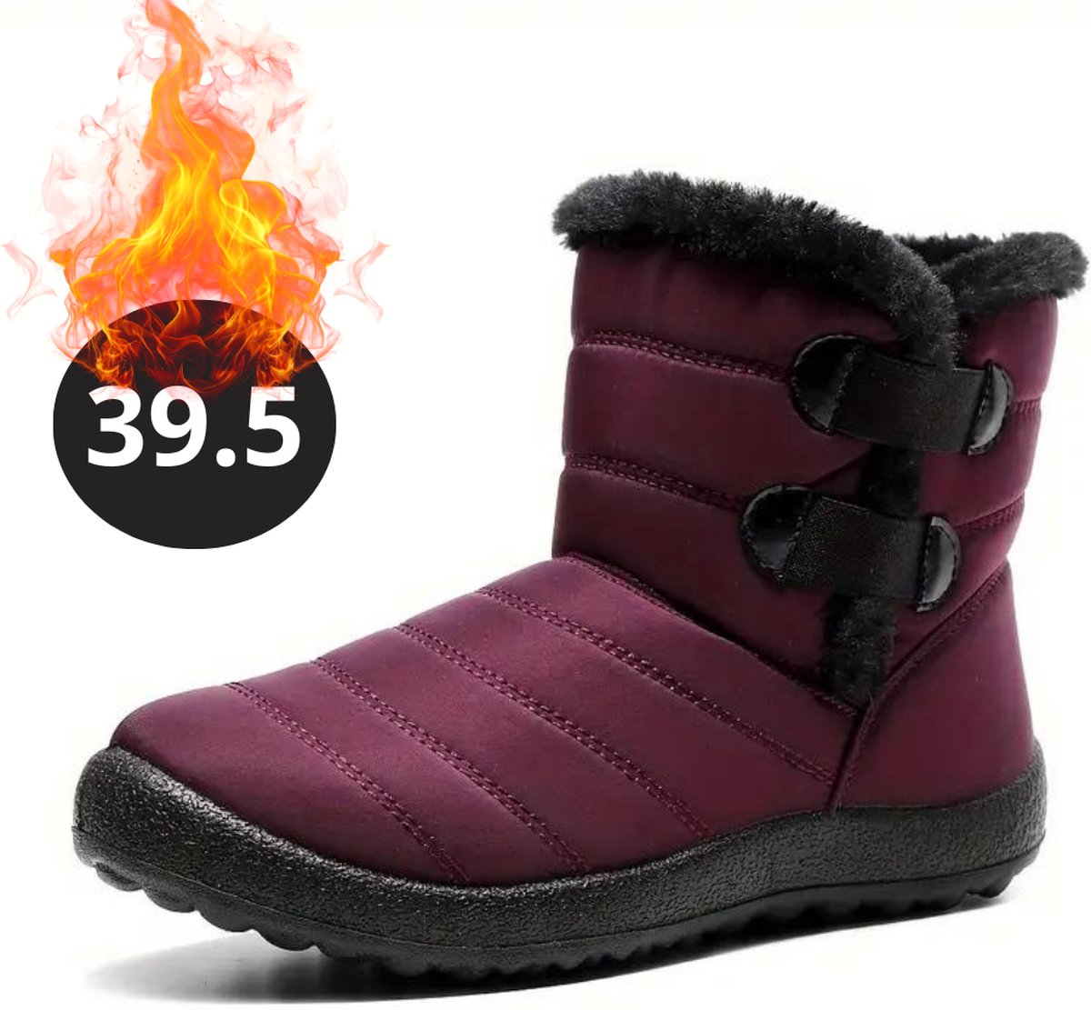 Livano Snowboots Sneeuwschoenen Sneeuwboots Dames Wintersport Ski Skischoenen – 39.5 Bandje Rood