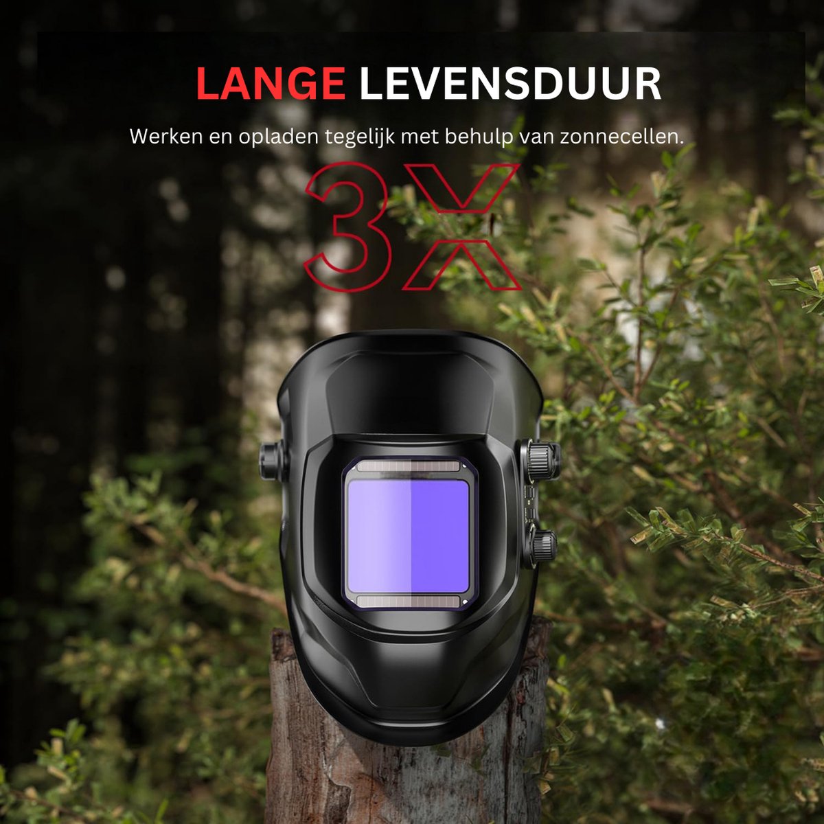 GoGonova Lashelm Auto Verduistering, True Color Large Viewing met 4 Arc Sensor, 5-8/9-13 Laskap voor MIG, TIG, Slijpen, Plasma lassen