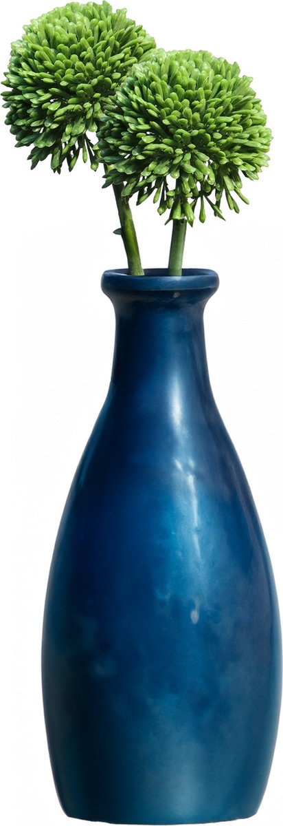 Bellatio Design Sierui Globemaster kunstbloem - 2x - losse steel - groen - 44cm - Natuurlijke uitstraling