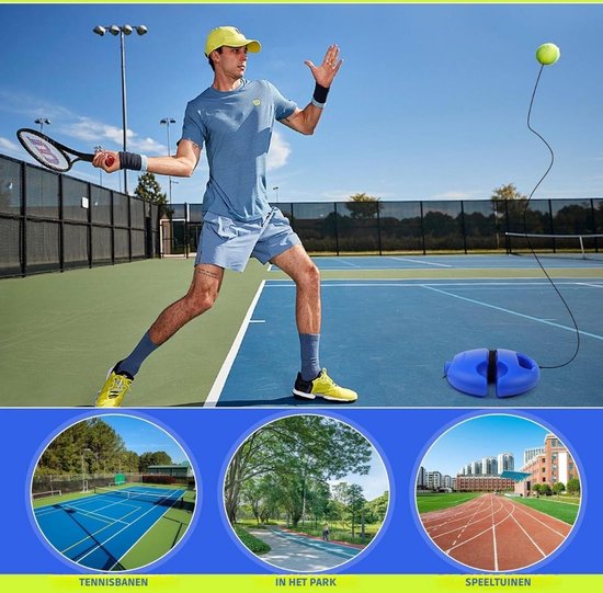 Swingball – Entraîneur De Tennis Autoportant – Raquette 240g, Corde Réglable Anti-Emmêlement, Balle Caoutchouc