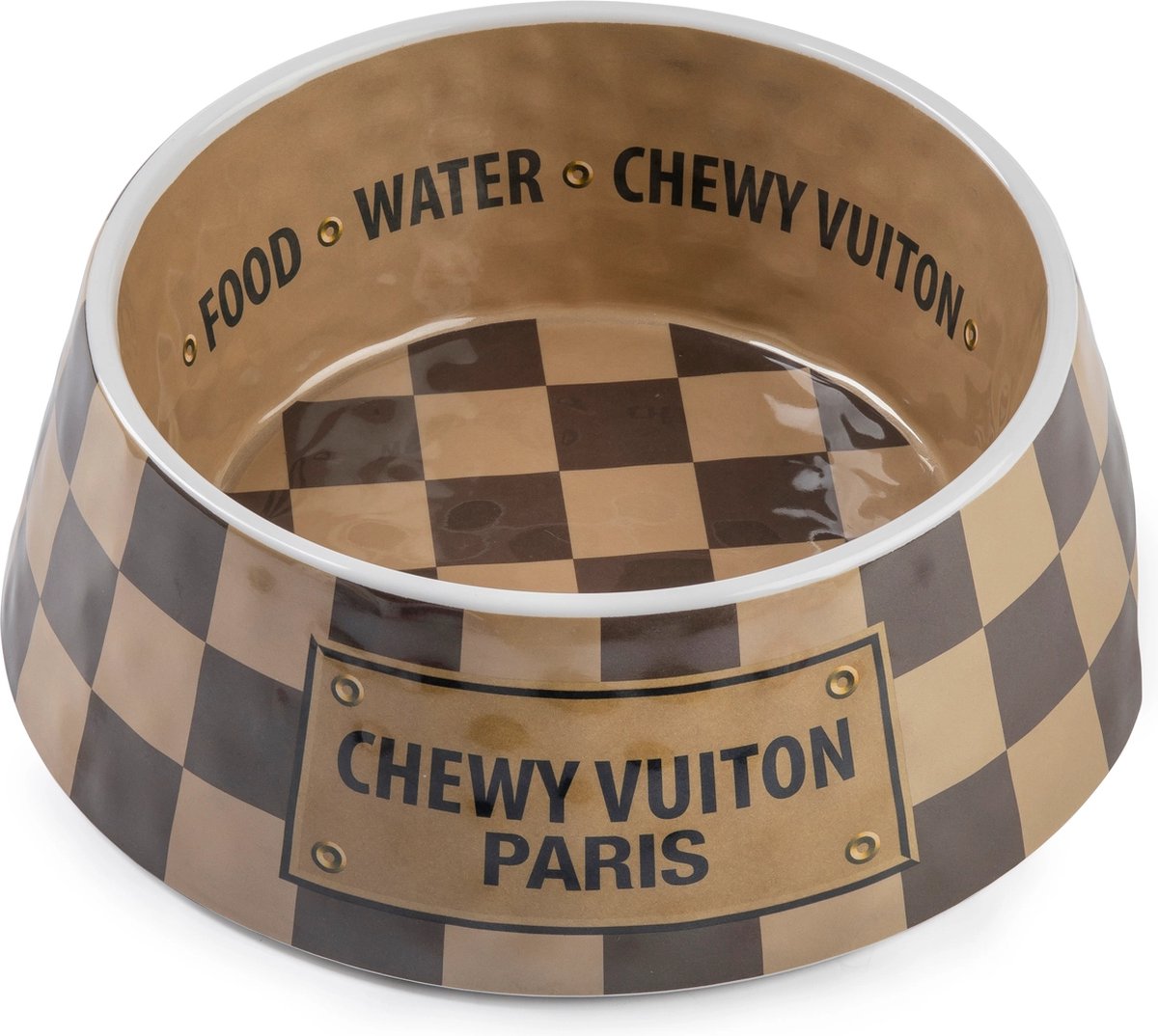 Checker Chewy Vuiton voerbak M