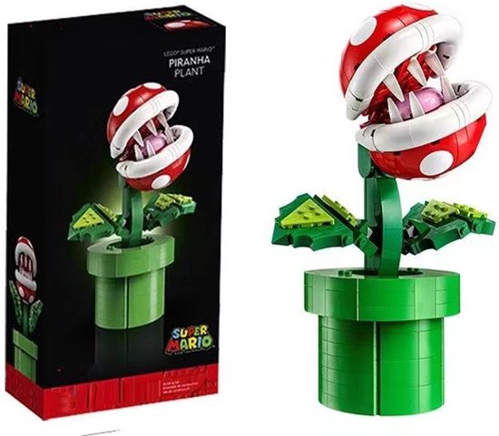 Foto: Mould king 1426 super mari piranha plant 540 onderdelen compatible met de bekende merken bouwdoos