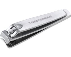 Tweezerman Stainless Steel Nagelknipper – Professionele RVS Fingernail Clipper Met Gebogen Precisieblad - Scherpe Snijranden Voor Nauwkeurig Knippen - Duurzame Manicure Tool Voor Verzorgde Nagels - Compact & Hygiënisch Nagelverzorgingsinstrument