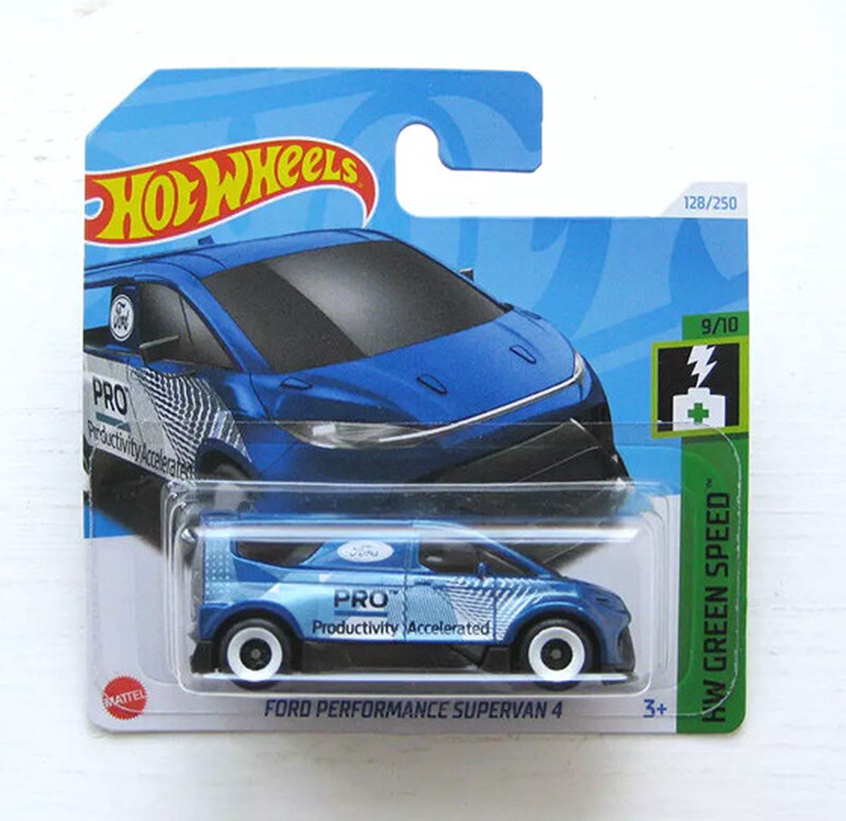 HOT WHEELS FORD PERFORMANCE SUPER VAN 4 BLUE 128/250 1:64 HW GREEN SPEED 9/10