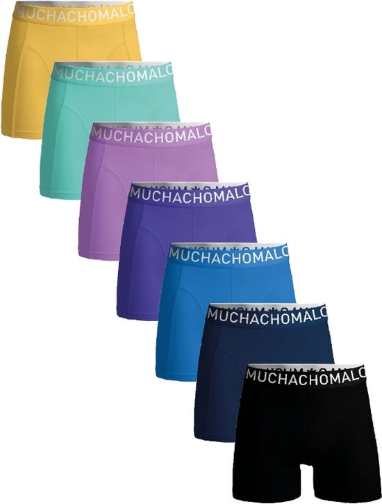 Muchachomalo – Boxershort Heren – Normale Lengte – Onderbroeken Heren – Boxershort – Ondergoed – 95% Katoen – 7 Pack – Maat XL