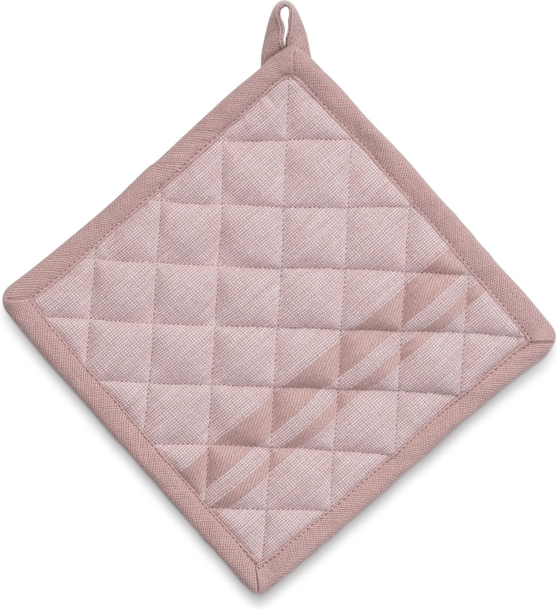 Pannenlap, Katoen, Roze met Streep, 20 x 20 cm - Kela | Tia