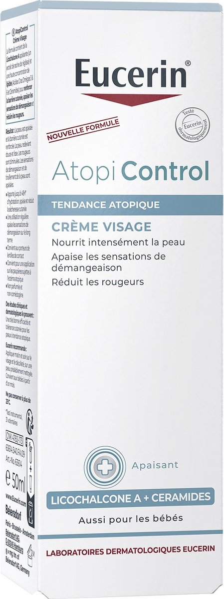 Bol.com Eucerin AtopiControl Kalmerende Gezichtscrème - 50 ml aanbieding
