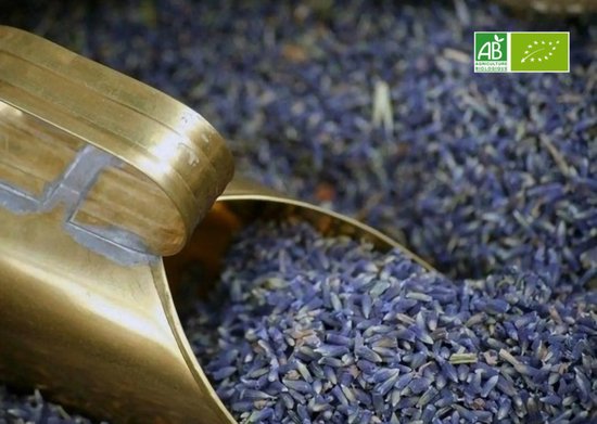 Foto: Bonheur de provence gedroogde lavendel biologische lavendel 100 gram geschikt voor consumptie