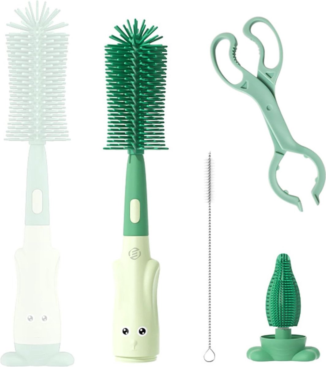 Goedkoopste Equivera Flessenborstel - Flessenborstel Baby - Flessenreiniger - Flessen Borstel - Flesvoedingaccessoires - Babyaccessoires