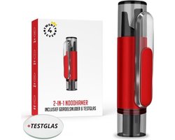 Twenty4seven® 2 in 1 Veiligheidshamer - Noodhamer Auto - Hammer met Gordelsnijder - Inclusief Testglas & Zelfklevende Houder