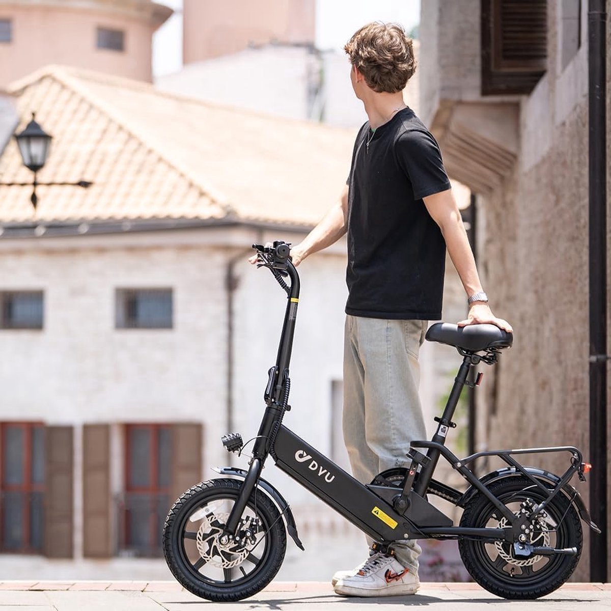 DYU C3 E-bike - opvouwbare elektrische fiets - 14 inch - geen gashendel - afbeelding 3