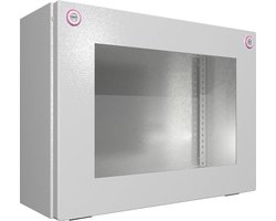Rittal KX 1611.000 Installatiebehuizing, Wandbehuizing 400 x 300 x 155 Plaatstaal Grijs-wit (RAL 7035) 1 stuk(s)