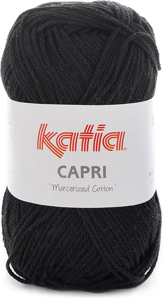 Katia Capri - 82056 zwart - Katoen Garen