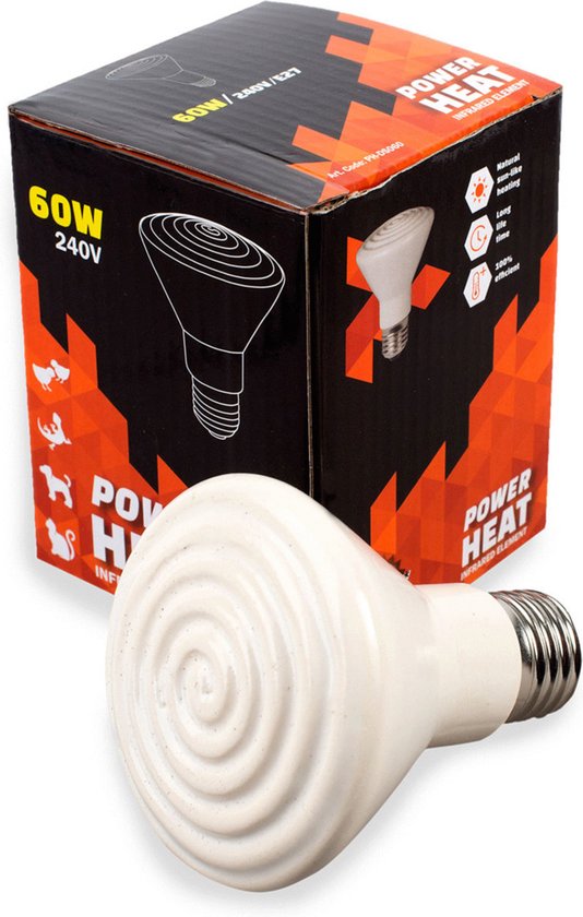 Foto: Powerheat donkerstraler verwarming 60 watt