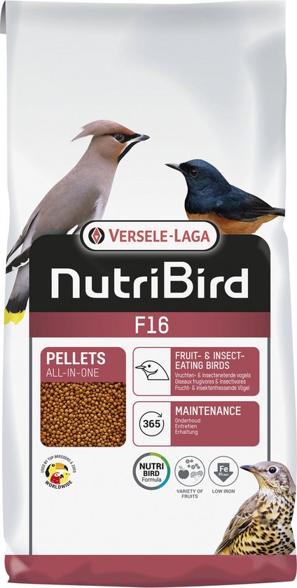 Versele-Laga Nutribird F16 Lijsters En Merels - Vogelvoer - 10 kg