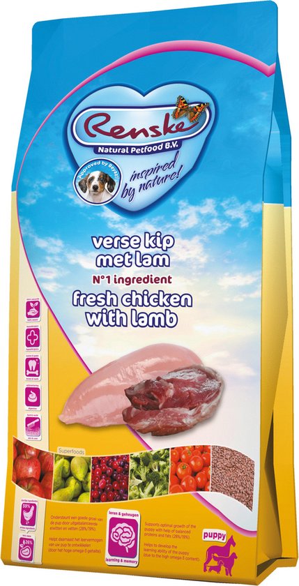 Renske - Super Premium Puppy Kip Lam Hondenvoer