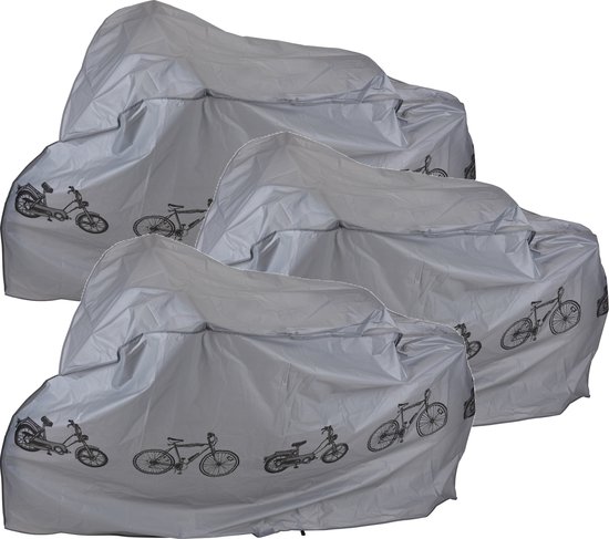 3x Fiets/scooter/brommer beschermhoezen 180 x 100 cm - Outdoor/Vakantie - Fietsbenodigdheden - Fietsaccessoires - Beschermhoezen/afdekhoezen van SportX — afbeelding 2