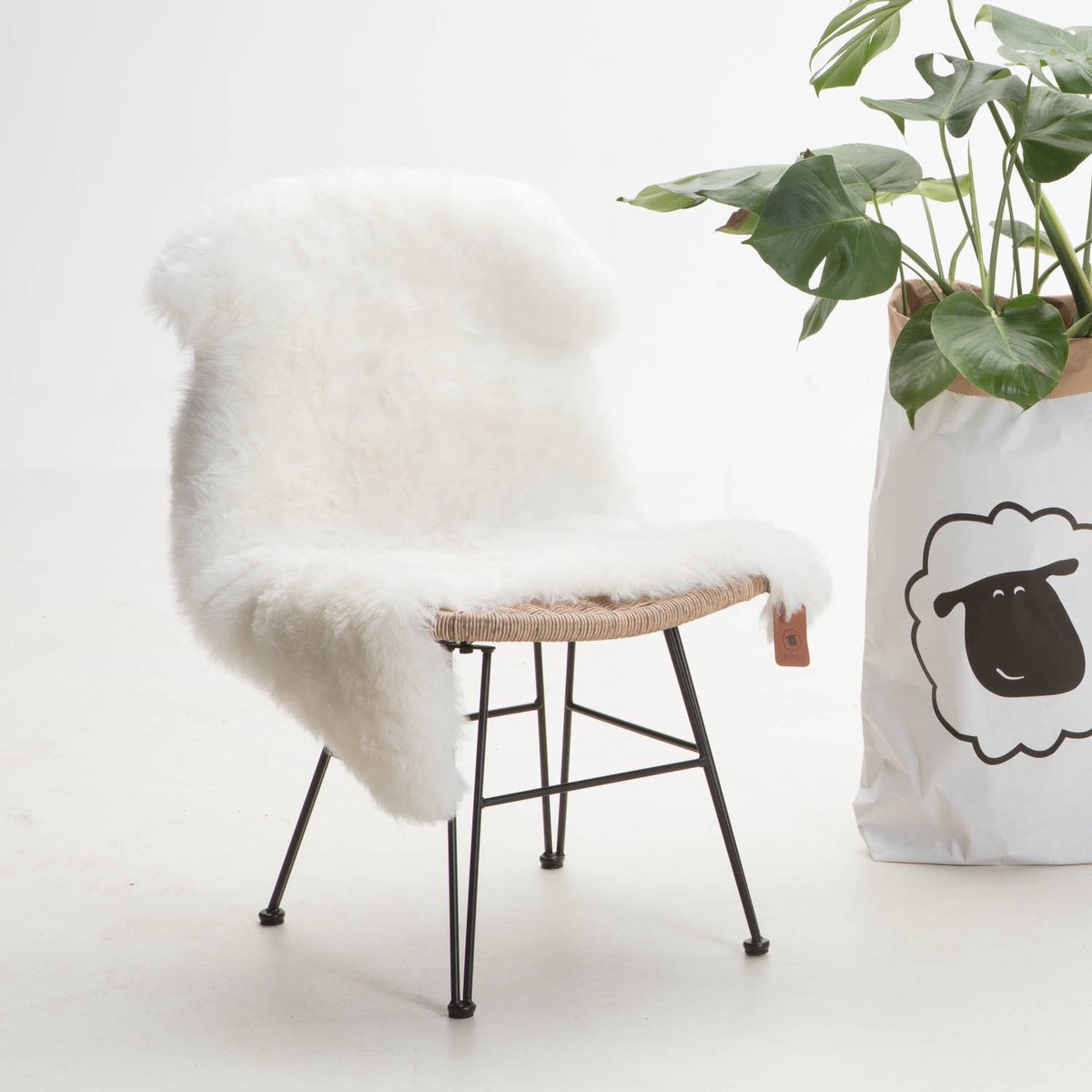 SHEEPY® | Schapenvacht | Valentyná (Wit) S (90-100cm) - Sheepy.cc