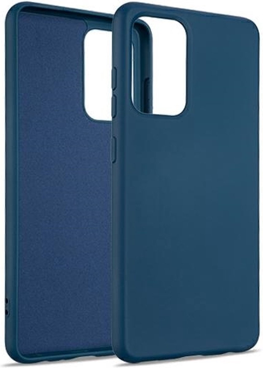 Beline Siliconen hoesje voor Samsung S22 Ultra blauw/blauw