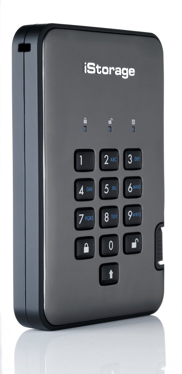 iStorage diskAshur PRO2 2000GB Zwart, Grafiet externe harde schijf van Merkloos — afbeelding 3