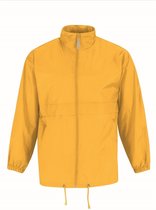 Windjas/regenjas voor heren zonnebloemgeel maat XL