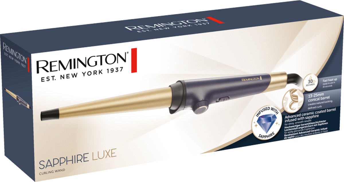 Remington Sapphire Luxe - Conische Krultang - 13-25mm -