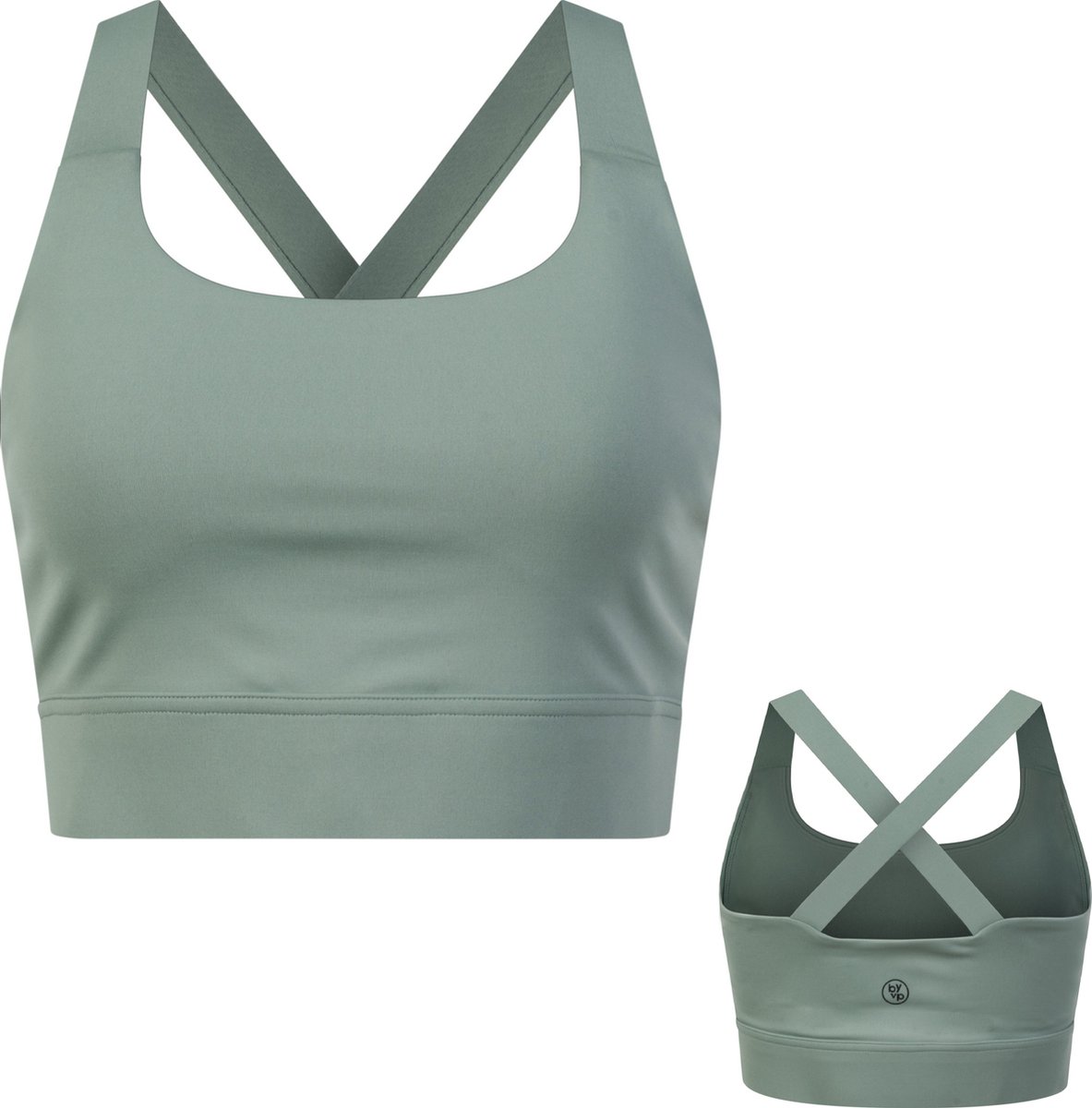 By-VP Sport BH Dames - Padded Sport Top - Medium Support - SportBH - Groen - Maat XL - Robin van Persie