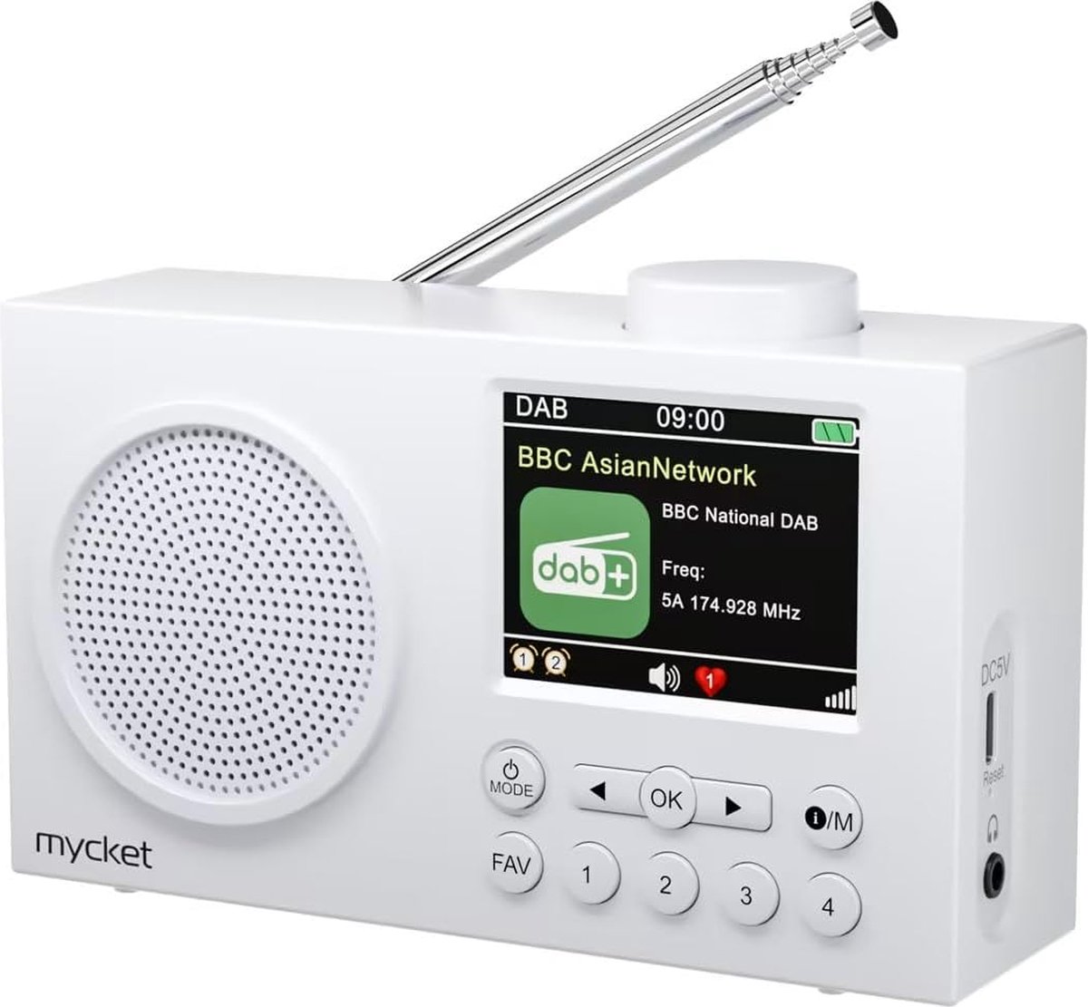 Hama Digitale Radio - DAB - DAB/FM/Bluetooth - Wekkerradio - Klokradio