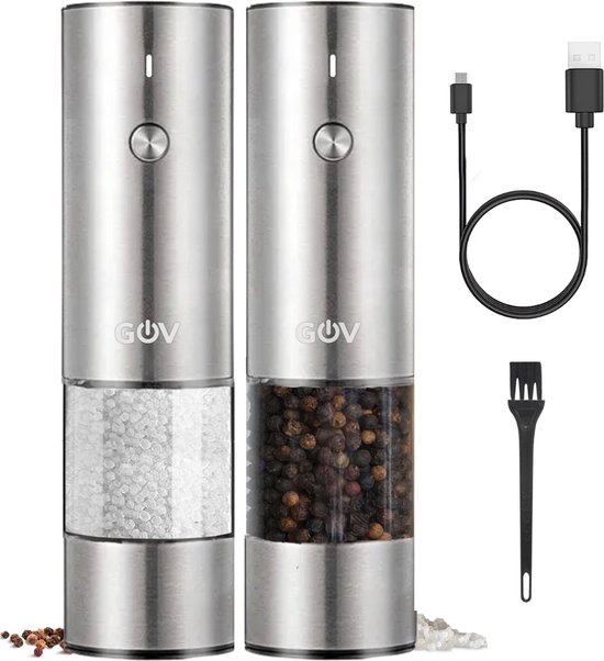 GOV® Elektrische Peper- en Zoutmolen Set