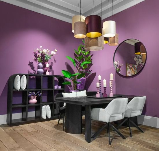 Vase violet émaillé Colmore by Diga 23 x 23 x 44 cm