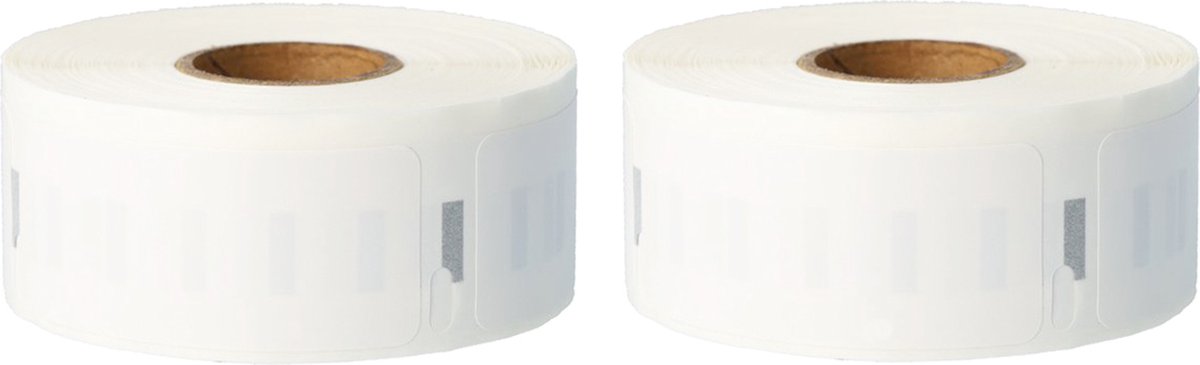 Dappaz - 2 stuks Dymo Labels Wit 11352 Compatible - 54 x 25 mm - 500 labels per Rol - Verzendetiketten - Adresetiketten S0722520
