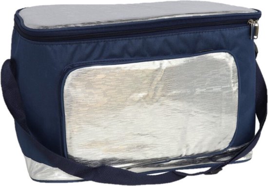 Koeltas schoudertas blauw/zilver 39 x 20 x 26 cm 18 liter - Koeltassen van KOEL — afbeelding 2