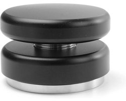 HENDI Verstelbare koffietamper – roestvrij staal – zwart aluminium handvat – Ø58 mm