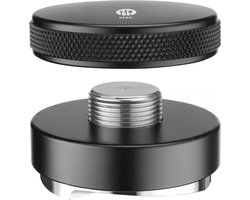 HENDI Koffieverdeler – roestvast staal – zwart aluminium greep – ø58 mm portafilters