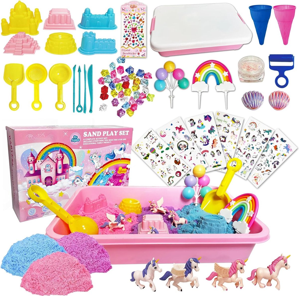 Equivera Zand - Zand voor Binnen - Zand Speelgoed - Cadeau voor Kinderen - Magisch Zand