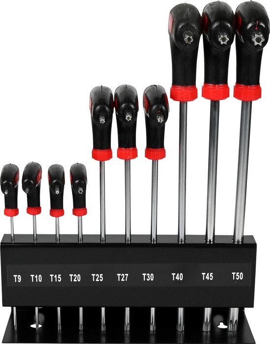 Schroevendraaierset - Torx - T-greep - 10 delig