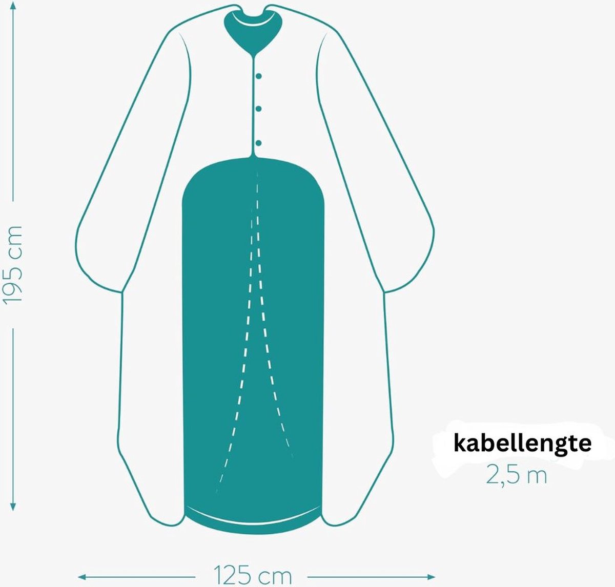 Elektrische Deken met Mouwen Deken met Zakken - afbeelding 2