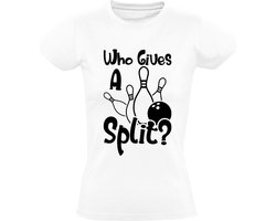 Who Gives A Split Dames T-shirt - bowlen - sport - bowlingbaan - bowlingbal