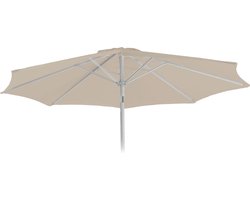 Vervangende hoes voor parasol N19, parasolhoes vervangende hoes, Ø 3m stof/textiel 5kg ~ crème