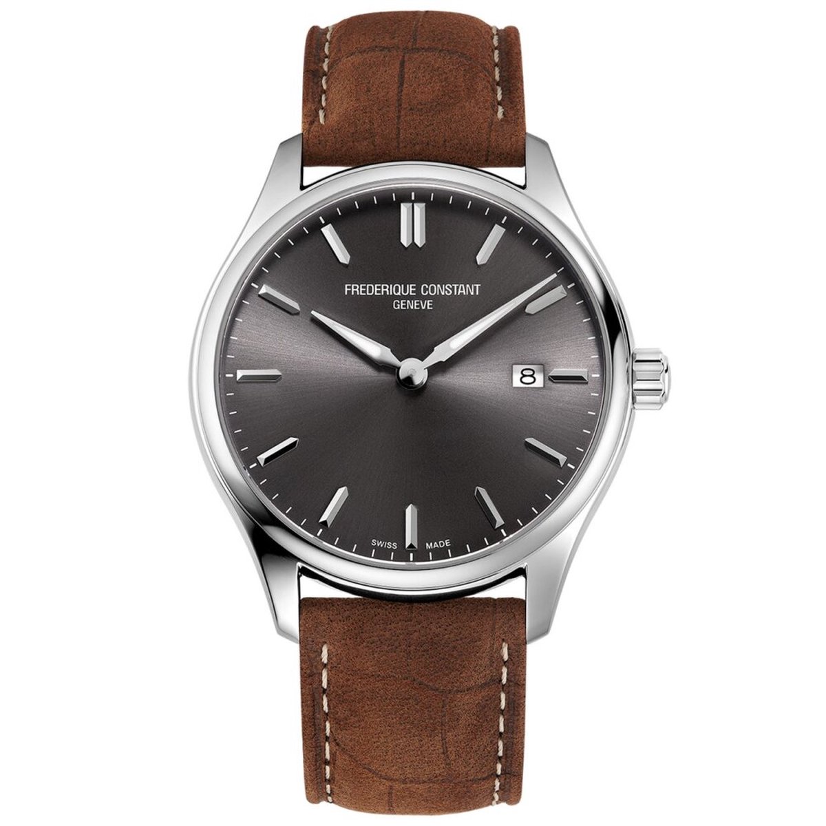 Frédérique Constant Classics FC-220DGS5B6 Horloge - Leer - Bruin - Ø 40 mm