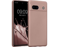 kwmobile metallic telefoonhoesje van TPU - geschikt voor Google Pixel 7a - Flexible case voor smartphone - In metallic arctische bes