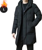 Nivard Veste d'hiver - Parka - Homme - Hiver - Veste - Adulte - Élégant - Avec capuche - Veste matelassée - Zwart - L