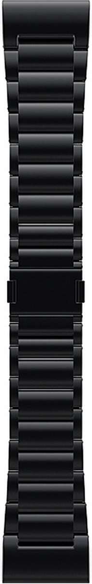 Titanium bandje - geschikt voor Garmin Fenix 3 / 5X / 5X Plus / 6X / 6X Pro / 7X / 7X Pro / 8 (51 mm) / Quatix 3 / 6X / Tactix (7) / Enduro (2) / Descent Mk1 / Mk2(i) / Mk3i 51 mm / D2 / Epix Pro Gen 2 51 mm - zwart