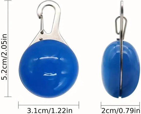 Nivard Collier Lumineux - Collier Lumineux - Lumineux - Chien - Chat - Lumineux - Collier pour Chien LED - Rechargeable - Balle - Jaune