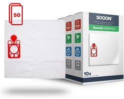 SQOON® Stofzuigerzakken - Geschikt voor Numatic Henry, Hetty, James & PPR-240 | Voordeelset 50 Stuks | NVM 1CH | Model 604015