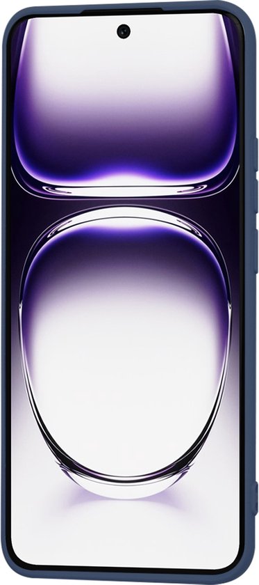 Techsuit Soft Flex Silicone Back Cover Case pour Oppo Reno12 - Blue Marine