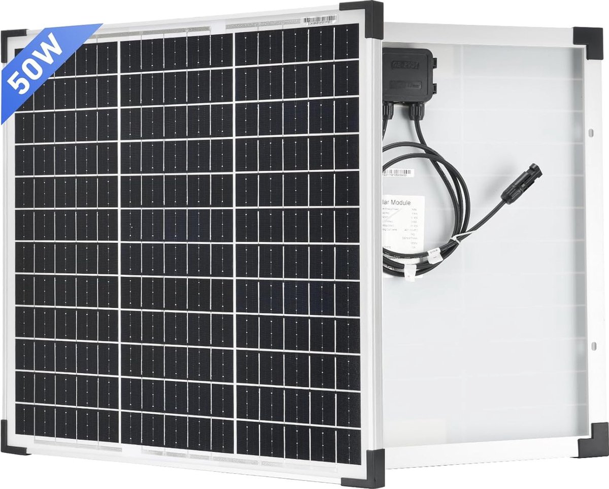 50 W Zonnepaneel voor Off-Grid Toepassingen - Compact en Efficiënt