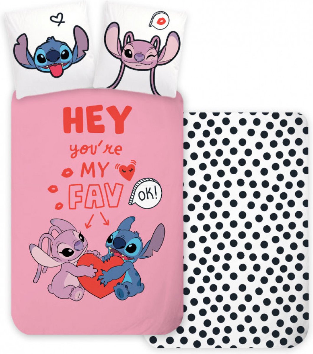 Lilo en Stitch dekbedovertrek My Favourite 140 x 200 cm - 70 x 90 cm - katoen