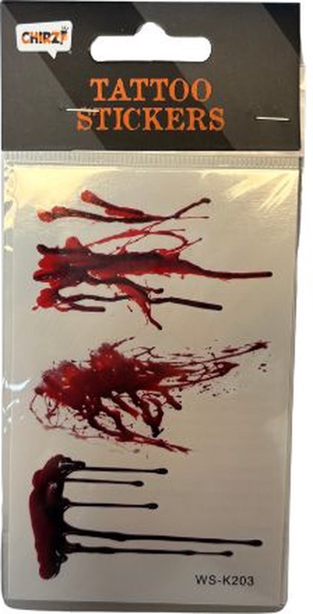 Plak tattoo wonden (halloween) klein
