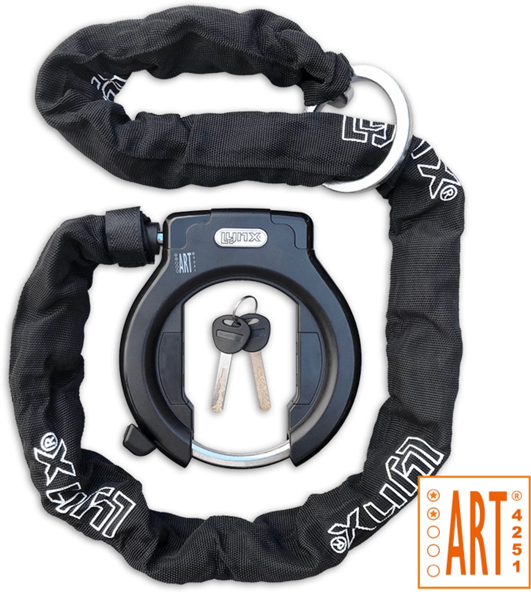 LYNX Fiets Ringslot - ART2 - Ringslot met 120cm ketting - MBT4251